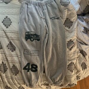 PacSun Grey Land Rover Sweatpants